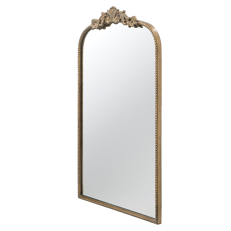 Arch Mirror Baroque, 24" x 42", Gold