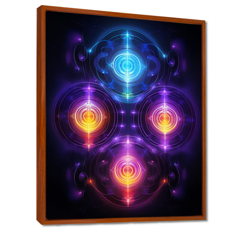 Chakra Cinquième mouvement méditation - art mural géométrique, salon, H 20 po x l 12 po x P 1 po