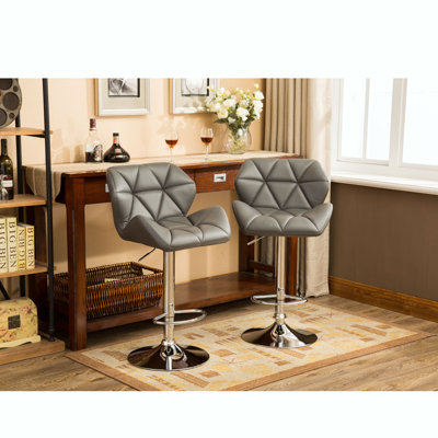 Diljana Swivel Upholstered Counter Stool with Metal Frame