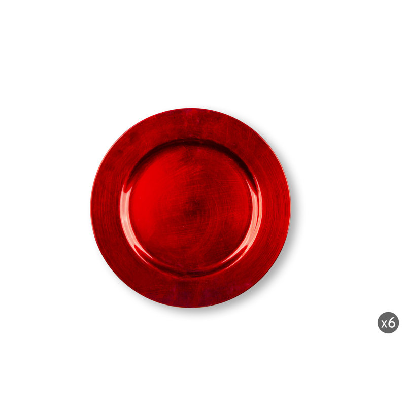 Solid Colour Charger, Red