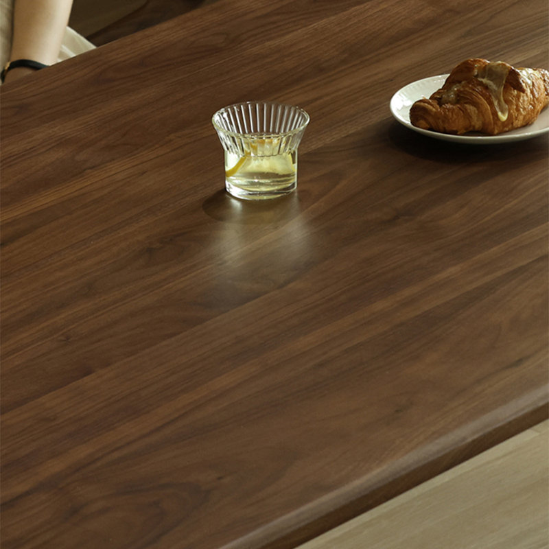Black Walnut Slab Practical Dining Table, 29.5"H x 78.7"L x 35.4"W