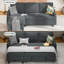 Ashleh 75.8" L-Shaped Sleeper Sofa Bed Sectional-1897367159