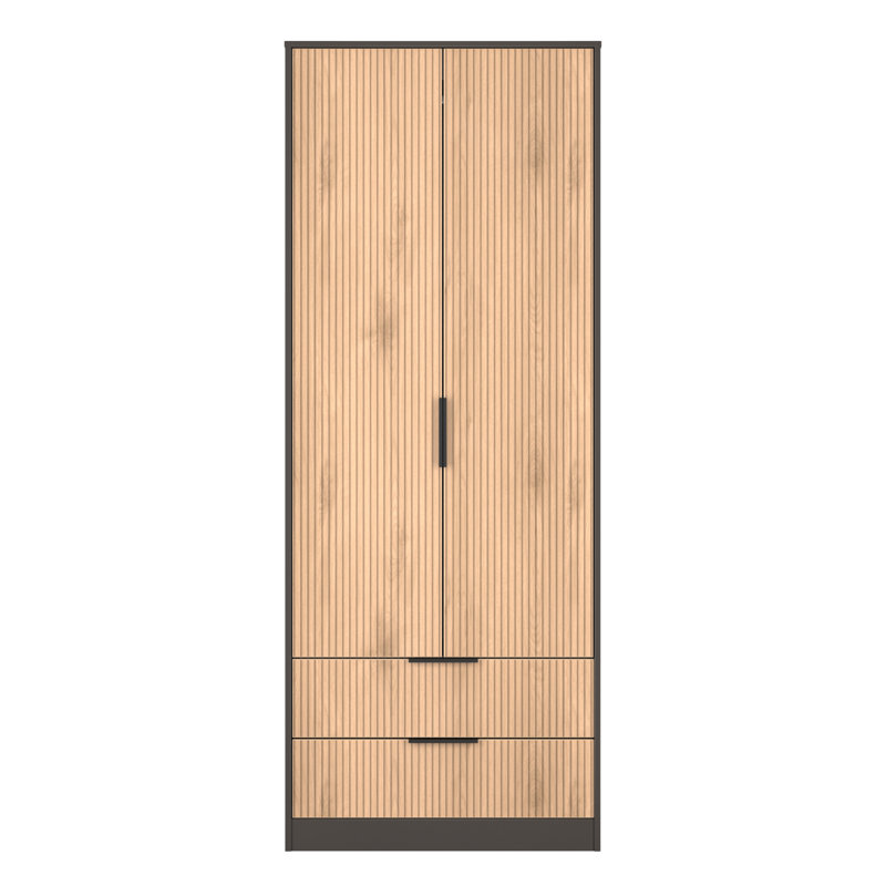 Taeyah 2 Door 2 Drawer Wardrobe