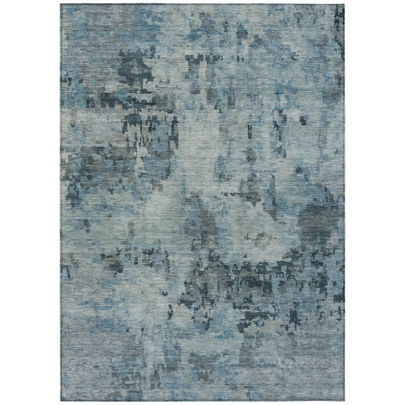 Machine Washable Indoor/Outdoor Earleville ACN2360 Casual Rug, Rectangle 8' x 10'