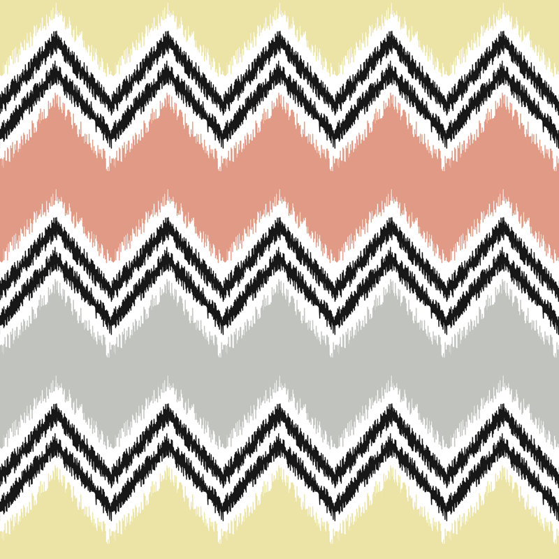 Motif zigzag, H 12 po x l 12 po