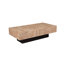 Table basse à piédestal en bois massif Camari-367320316