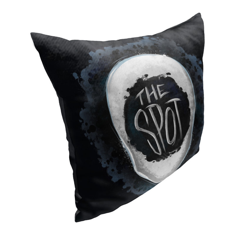 Marvel Spider-Man Across The Spiderverse Black and White Polyester Throw Pillow 18x18 Inches