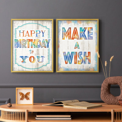 Happy Birthday to You-Premium Framed Print -Ready to Hang - No Nails Required - No Nails Required