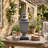 5x5x19.5" Finial Sqaure Urn Statue