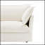 Élégant canapé 3 places en chenille bleue avec accoudoirs et coussins décoratifs, parfait pour le confort et l'esthétique des salons-935027052-935027043