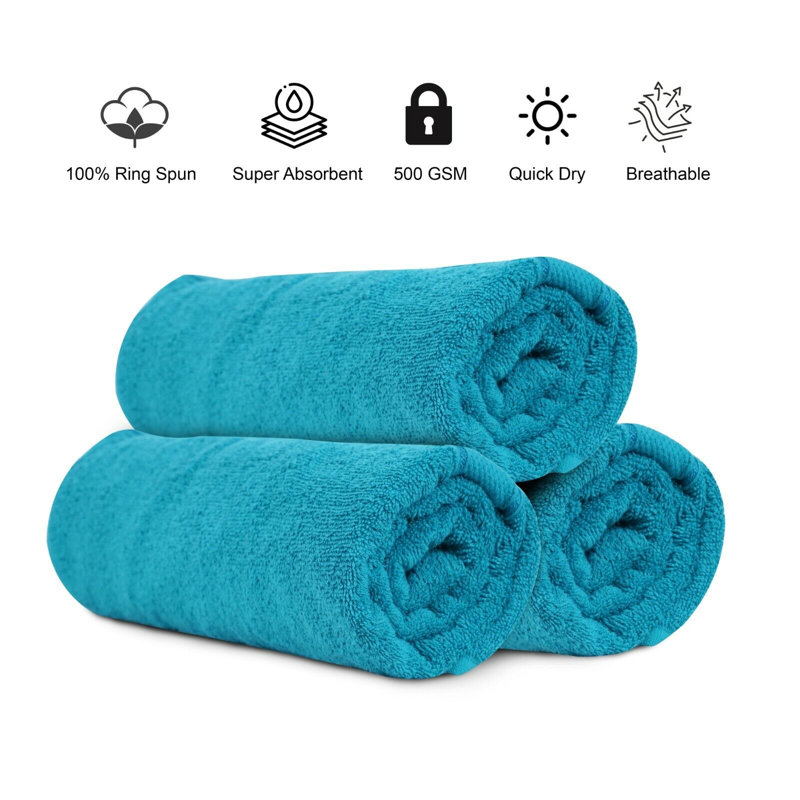 Fiorindo Jumbo Bath Sheet, Aqua
