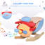Chaise berçante pour enfants en peluche