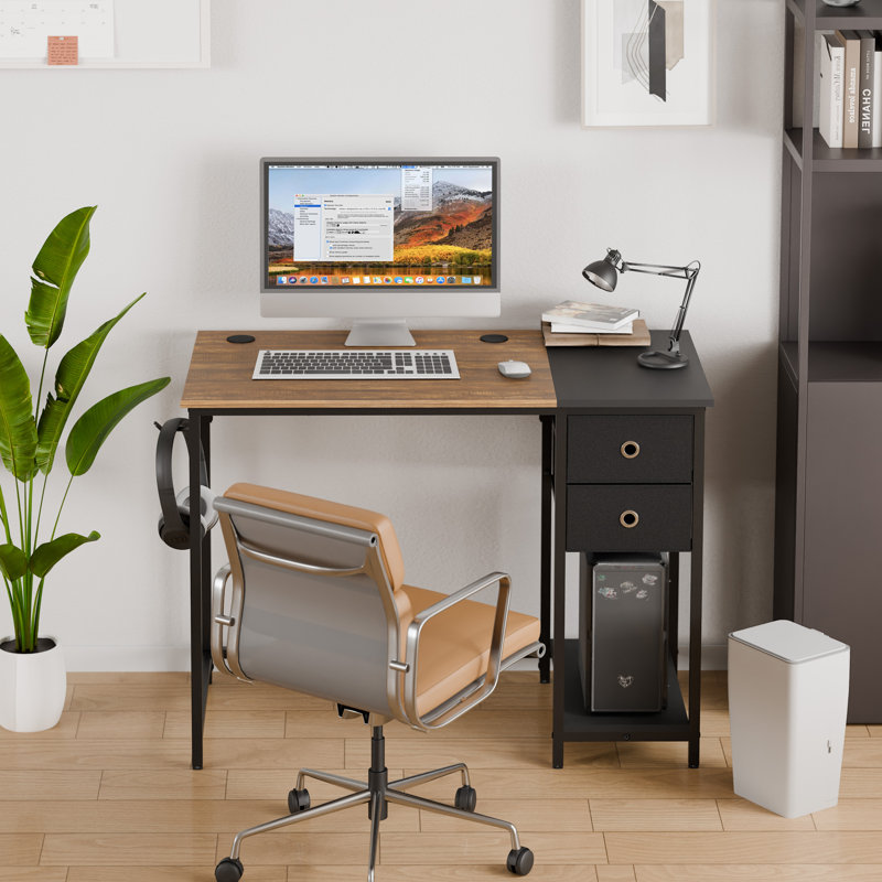 Metal Base Computer Desk
