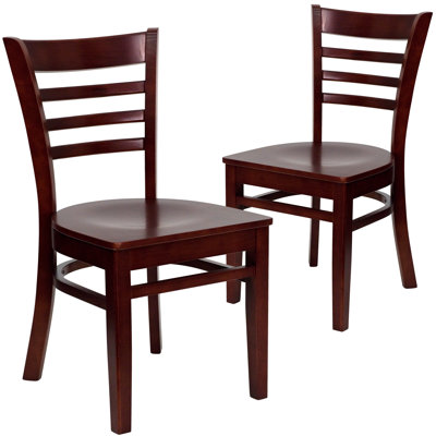 Prompton Vertical Slat Back Wooden Restaurant Chair