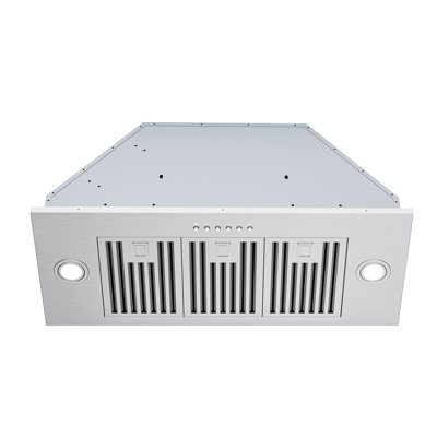 36 inch 900 CFM Convertible Insert Range Hood 4 Speed Quiet Stainless Steel Panel Push Button Control with LED Lights