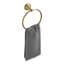 Porte-serviettes rond en laiton antique