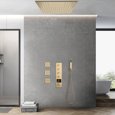 Thermostatic All-In-One Kit with Rough in-Valve