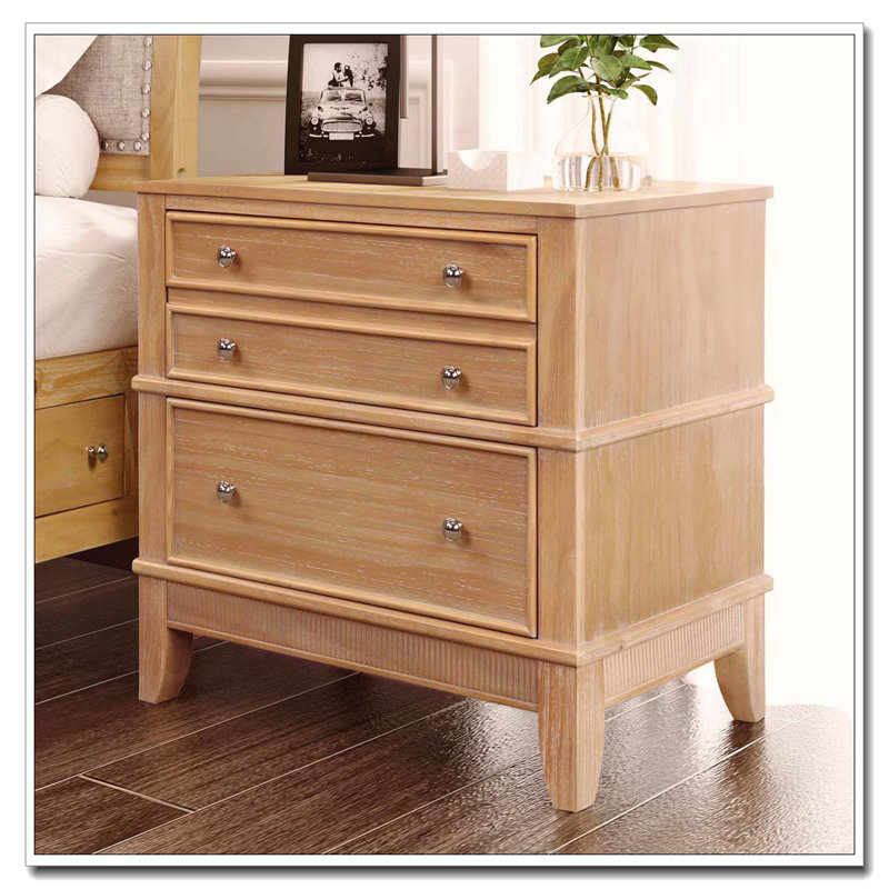 Hazel 3-Drawer Side Table