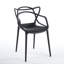 Chaise en plastique 4 pièces noir-61290800
