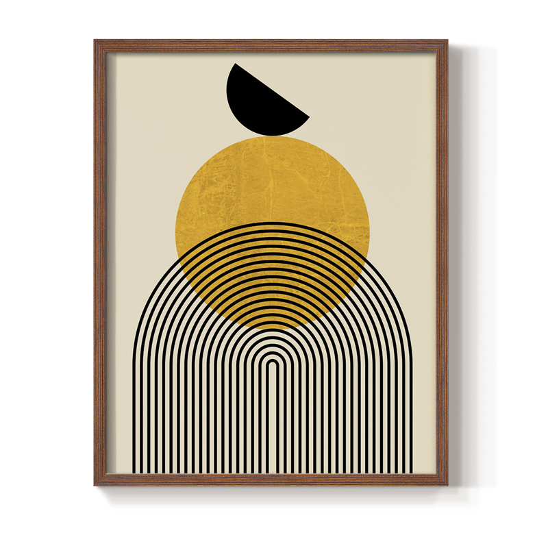 Golden Arches, reproduction encadrée - bois massif, Brun, H 14 po x l 11 po