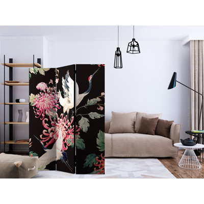 135cm W x 172cm H 3 - Panel Wood Folding Room Divider