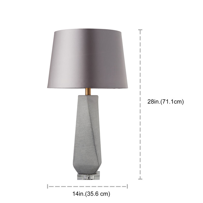 Lampe de table en verre Kyjaun