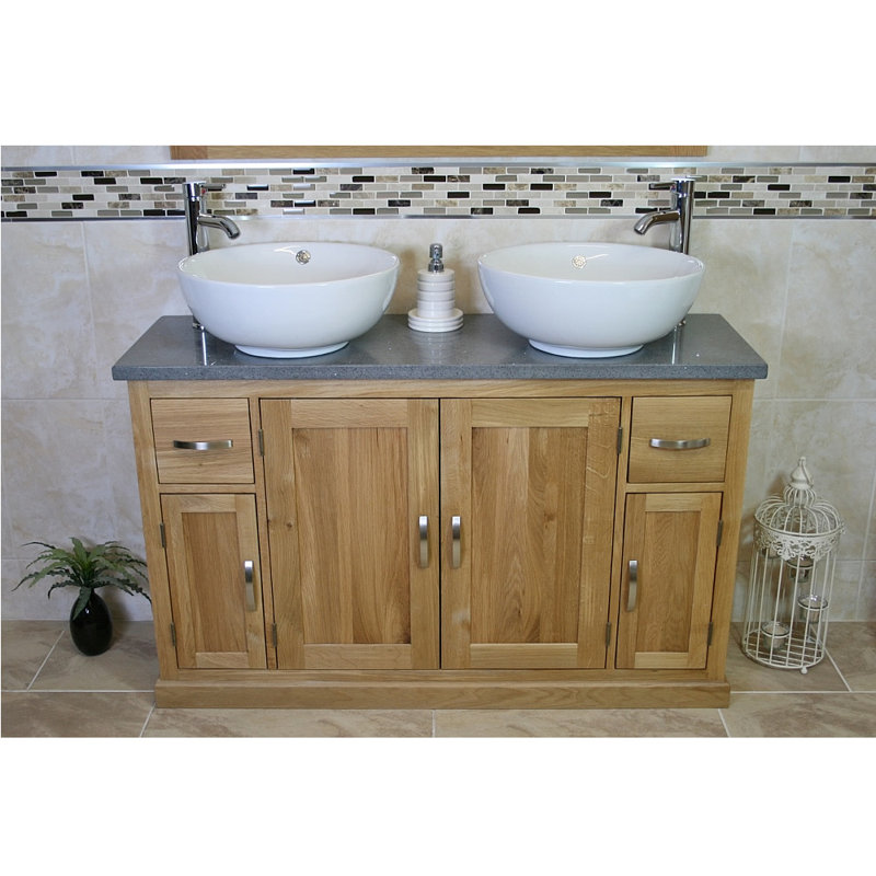 Stephany 1230mm Bathroom Vanity with Vessel Ceramic Basin, Grey
