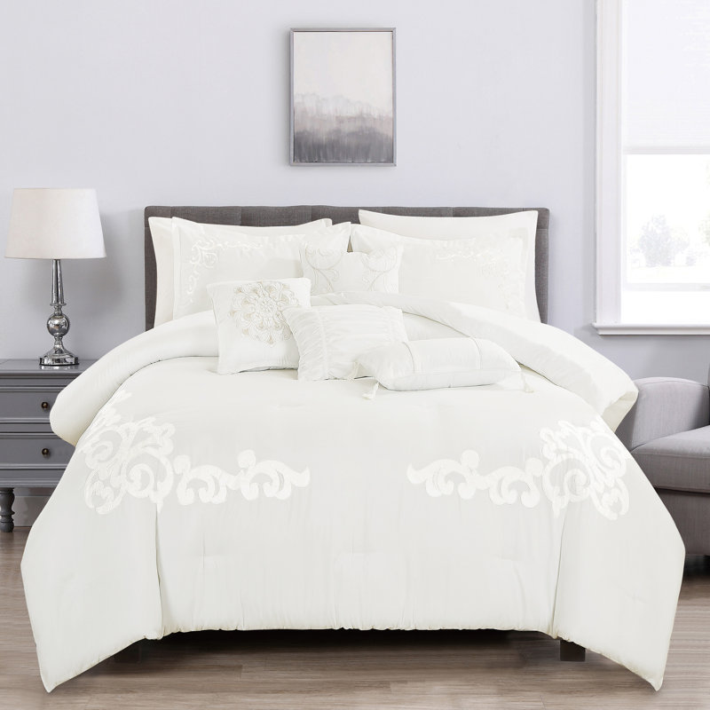 Polyester Channel Comforter, King Comforter + 6 Additional Pieces