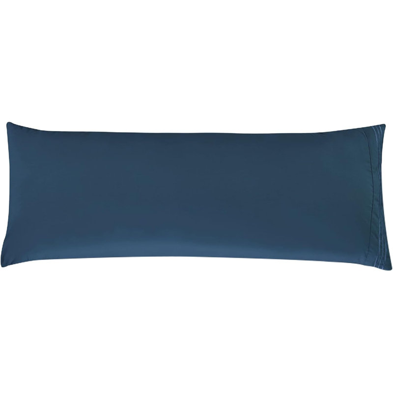 Elegant Comfort Solid Pillowcases 1500 Premium Hotel Quality Microfiber, Navy