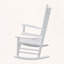 Chaise berçante en bois massif-1867573463
