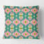 motif rétro avec fleurs et feuilles - Coussin décoratif moderne imprimé Mid-Century-1303913031