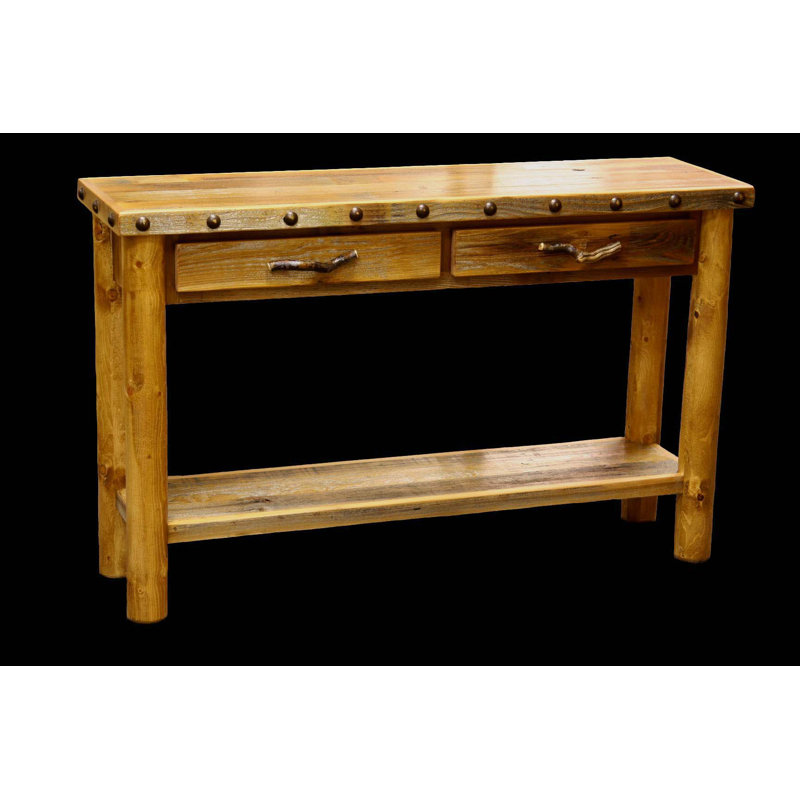 48'' Solid Wood Top Console Table