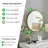 Rowden layered metal frame round mirror with a modern statement design