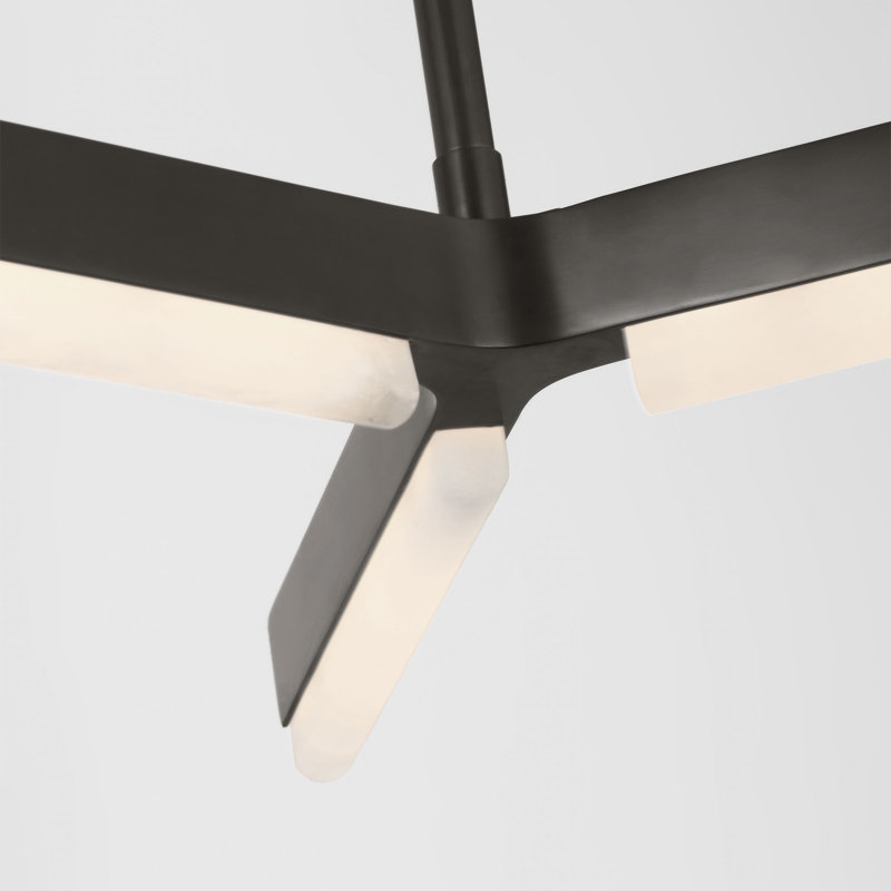 Linea LED Chandelier, Bronze