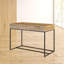 Timko Solid Wood Top Metal Base Writing Desk