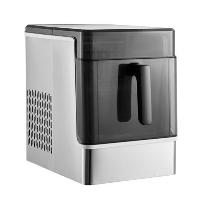 Countertop Ice Maker, 32 Cubes Ready in 15 Mins, 46lbs in 24Hrs, Self-Cleaning Portable Ice Maker with Convenient Ice Transfer, Ice Machine with 3 Sizes Ice Cube for Home Kitchen Office Party