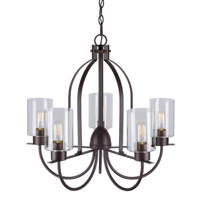 Henefer 5 - Light Dimmable Tiered Chandelier