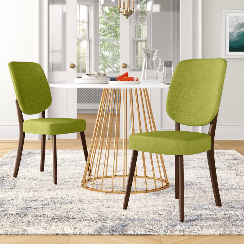 Chaise d'appoint rembourrée Halleneck, Vert kiwi