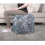 Pouf carré Anita, repose-pieds polyvalent et coussin de sol avec bourre en polystyrène pour plus de confort et de soutien