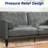 70" Modern Vegan Leather Loveseat Square Arm Sofa-845660378