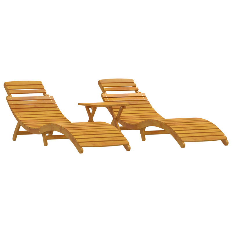 184cm Long Chaise Lounge Set