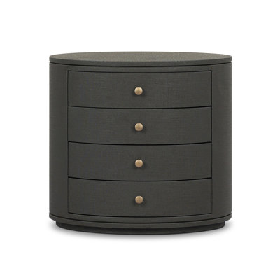 4-Drawer Mahogany Nightstand