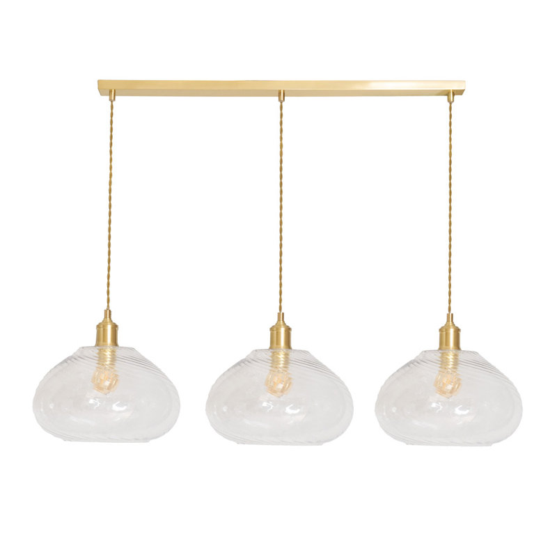 3 - Light Brushed Gold Pendant