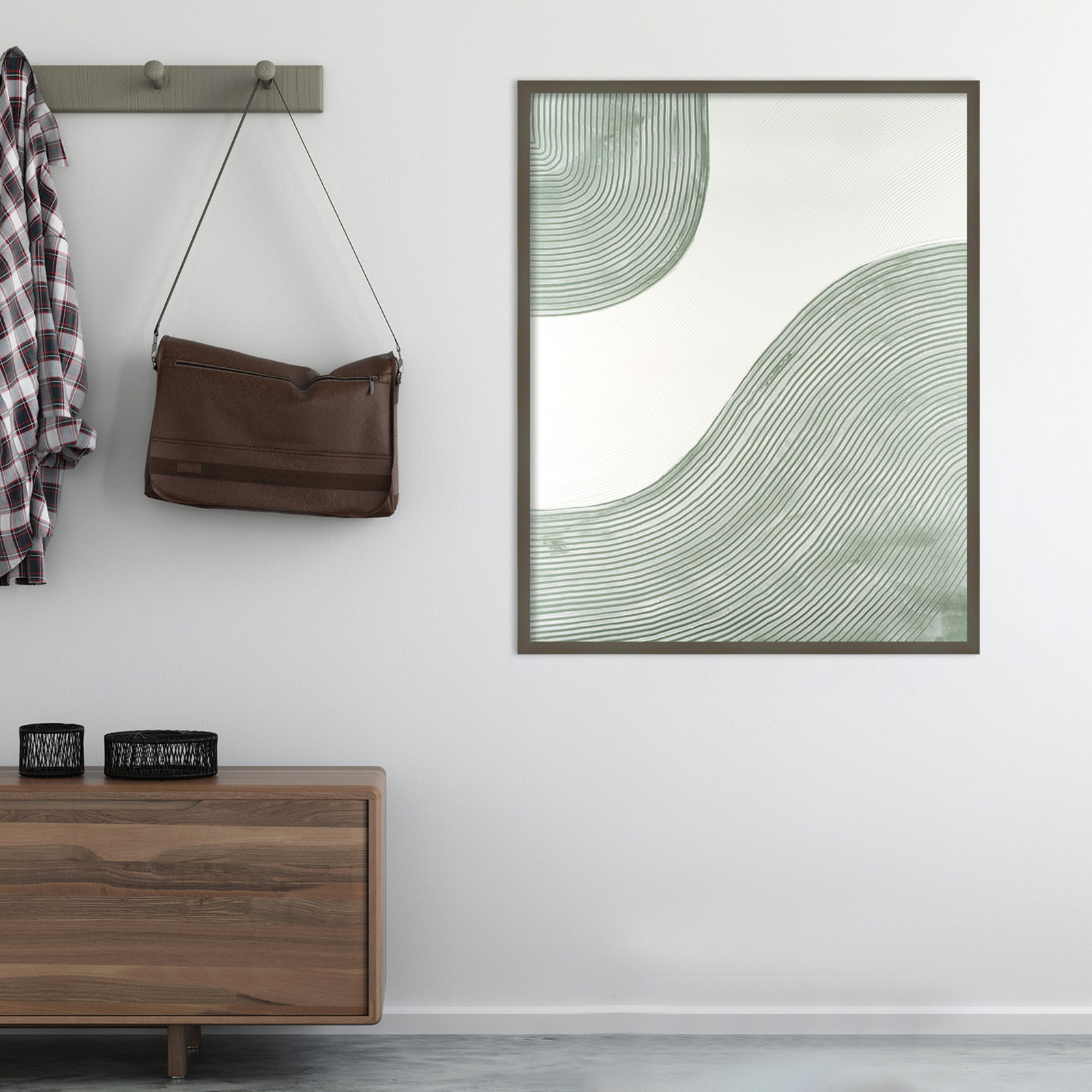 Get Going by Vanna Lam, Gray, 41" H x 33" W x 1" D