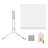 LED Note Board with 7 Pens Cleaning Cloth Glowing Acrylic Letter Dry-Erase Board with Bracket Reusable Multifunctional Glow Memo Message Board