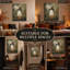 Halloween Canvas Wall Art, Cute Ghost with Wildflower Halloween Pictures 30x40cm