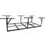 600 lb Support de rangement pour le garage de grande capacité de 3 pi x 8 pi, hauteur réglable de 22 po à 40 po, support en acier noir pour récupérer le plafond