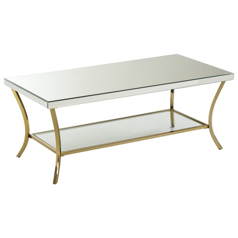 Bremond Four Leg Coffee Table, Clear