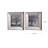 Set of Two Gray Square Framed Art