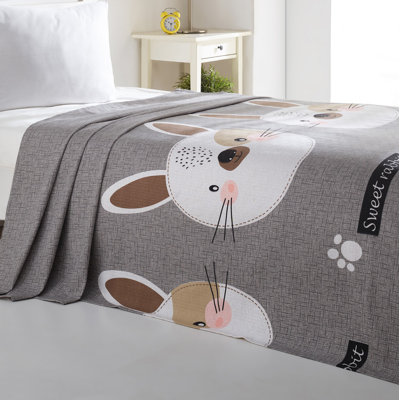 Canalou Cotton Animal Print Bedspread